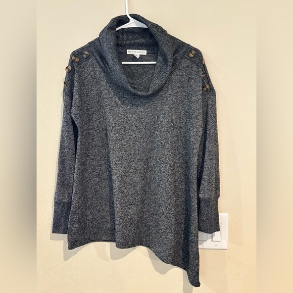 Women’s New York Laundry Gray Cowl Neck Sweater - Size Medium - Picture 1 of 9